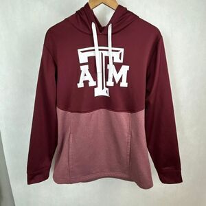 Fanatics Texas A&M Aggies Hoodie Sweatshirt Sz Large Kangaroo Pocket Maroon